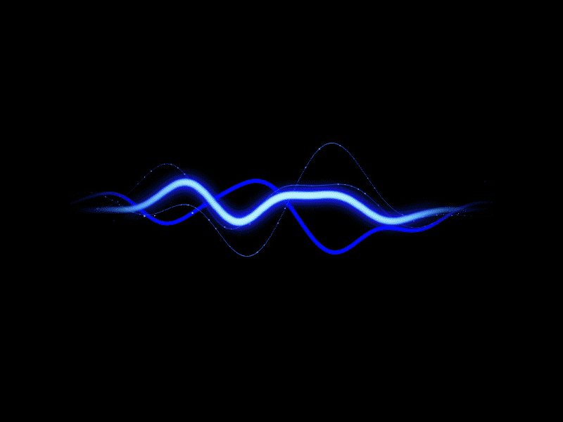 Vindy AI Voice Assistant Animation Animated AI waveform representing Vindy voice assistant